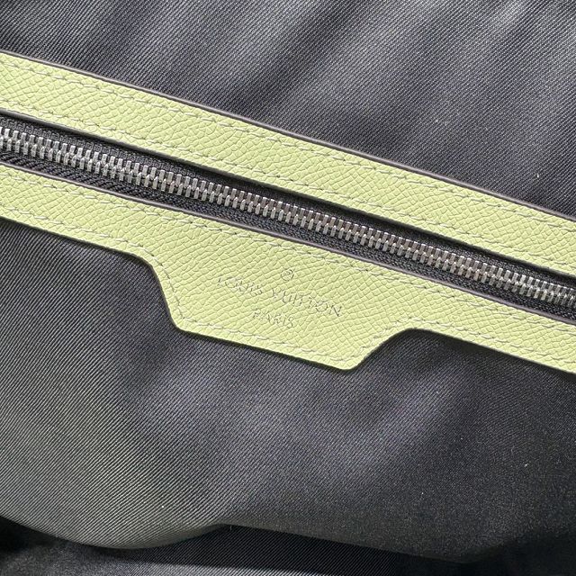 Louis vuitton original taiga calfskin keepall 45 M14124 lemon green