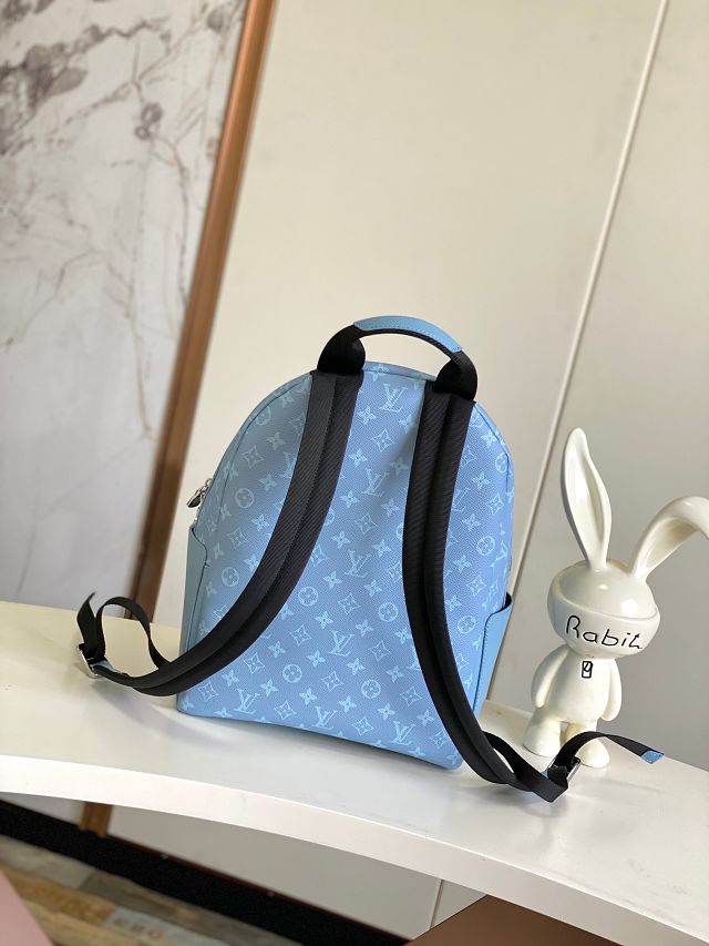 Louis vuitton original taiga leather discovery backpack pm M14072 blue