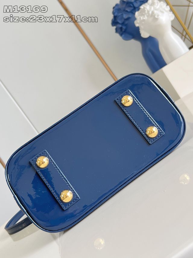 Louis vuitton original vernis leather alma BB M13169 blue