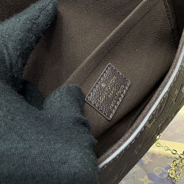 Louis vuitton original calfskin felicie pochette M14193 chocolate 