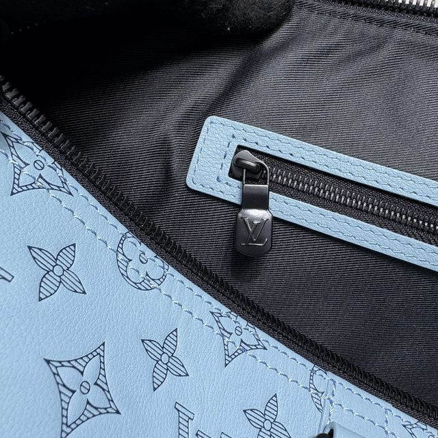 Louis vuitton original calfskin keepall 50 m14842 light blue