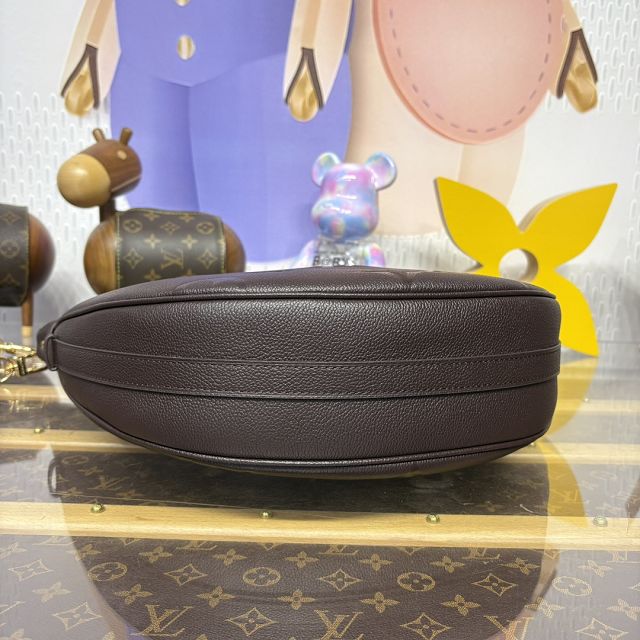 Louis vuitton original calfskin loop hobo bag M14042 chocolate 
