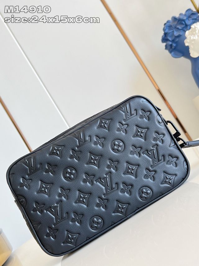 Louis vuitton original calfskin pochette kasai M14910 black