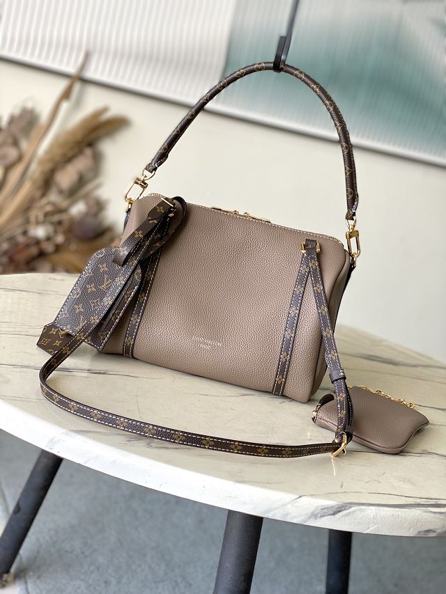 Louis vuitton original calfskin speedy soft 25 M13667 grey