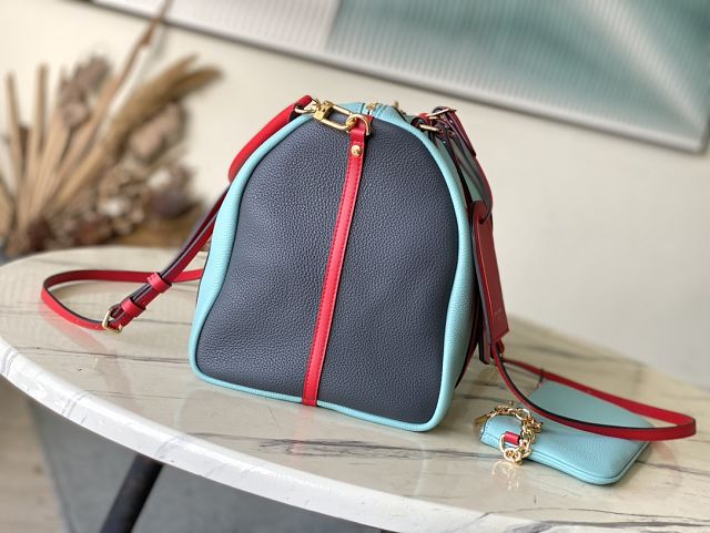 Louis vuitton original calfskin speedy soft 40 M13668 blue