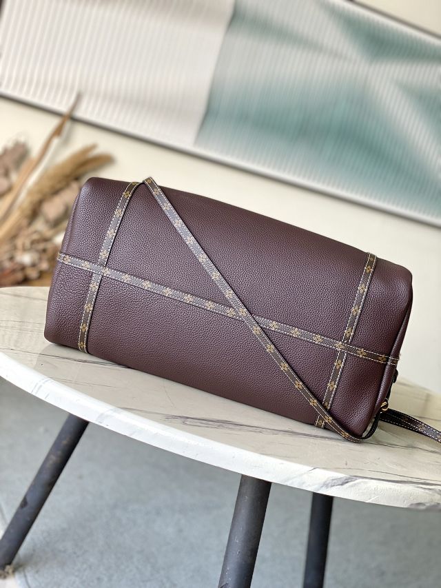 Louis vuitton original calfskin speedy soft 40 M13668 bordeaux