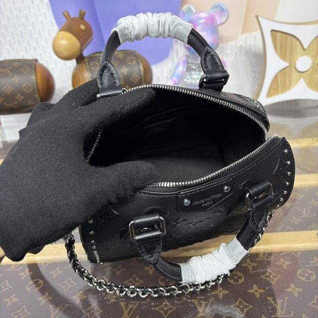 Louis vuitton original calfskin speedy trunk 20 M14575 black