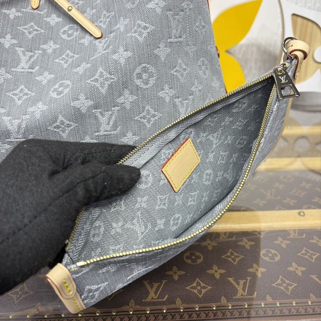 Louis vuitton original denim carryAll cargo MM M13289 grey