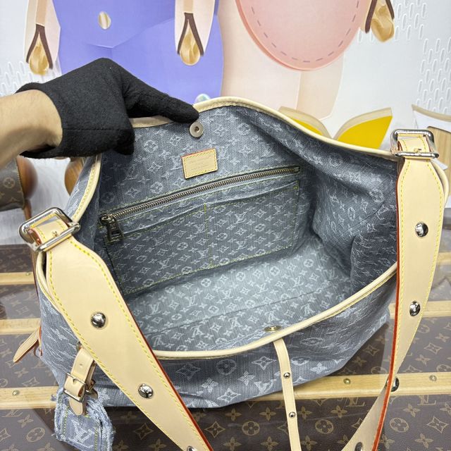 Louis vuitton original denim carryAll cargo MM M13289 grey