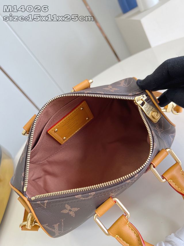 Louis vuitton original monogram calfskin keepall 25 M14026 brown