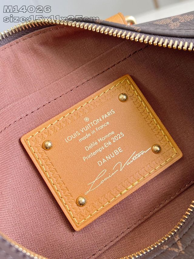 Louis vuitton original monogram calfskin keepall 25 M14026 brown