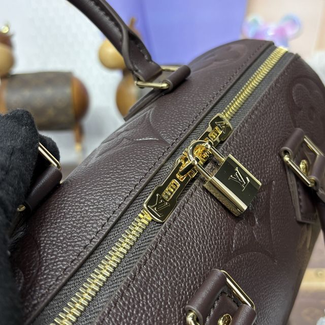 Louis vuitton original monogram calfskin speedy 25 M14043 chocolate 