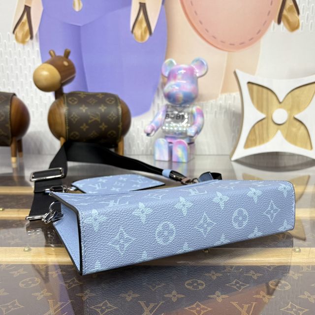 Louis vuitton original monogram canvas gaston wearable wallet M14114 blue