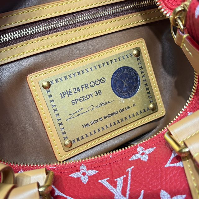 Louis vuitton original soft calfskin speedy P9 30 M14067 red