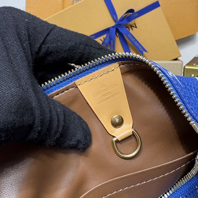 Louis vuitton original soft calfskin speedy P9 30 M14074 blue