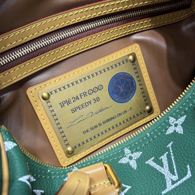 Louis vuitton original soft calfskin speedy P9 30 M14077 green
