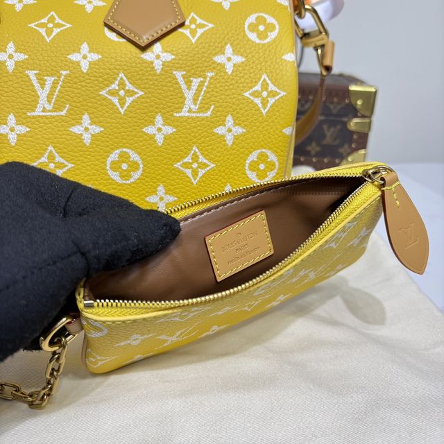 Louis vuitton original soft calfskin speedy P9 30 M21114 yellow