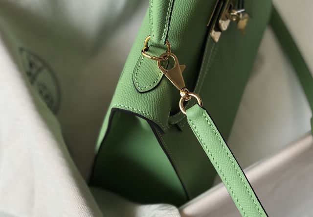 Hermes original epsom leather kelly 32 bag K32-1 vert criquet 
