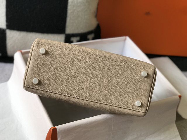 Hermes original togo leather kelly 28 bag K28 grey trench	