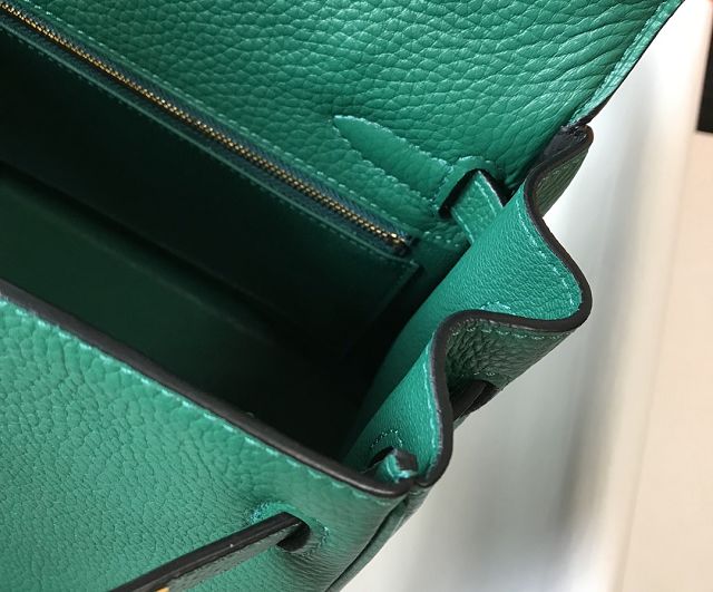 Hermes original togo leather kelly 25 bag K25 vert vertigo	