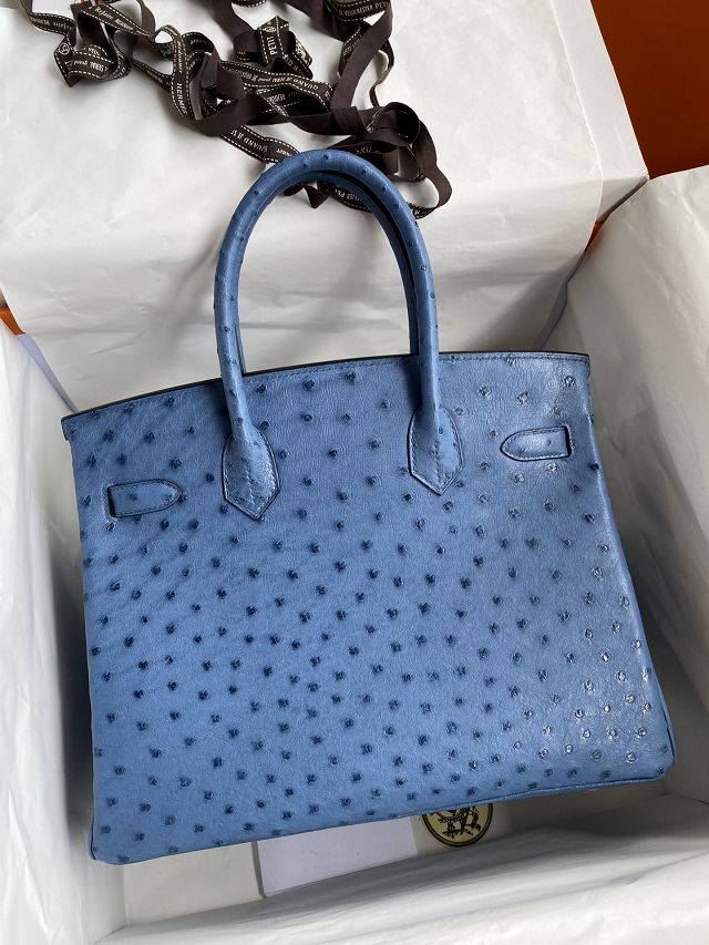 Hermes genuine ostrich leather birkin 35 bag K350 