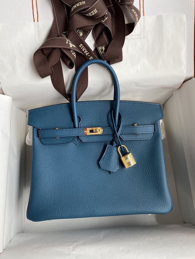 Hermes original togo leather birkin 25 bag H25-1 colvert