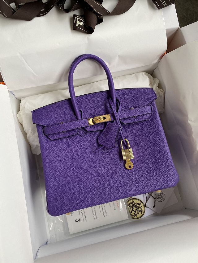 Hermes original togo leather birkin 30 bag H30-1 crocus