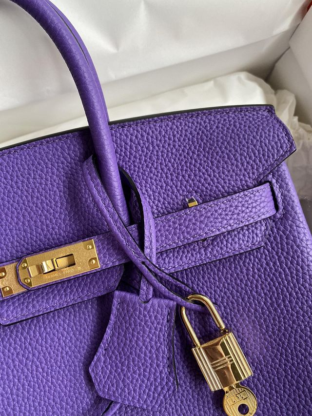 Hermes original togo leather birkin 30 bag H30-1 crocus