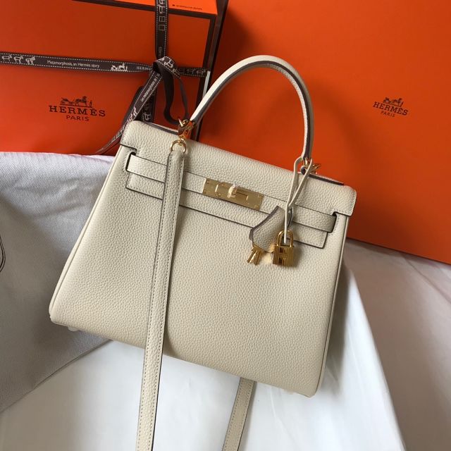 Hermes original togo leather kelly 25 bag K25 parthemin