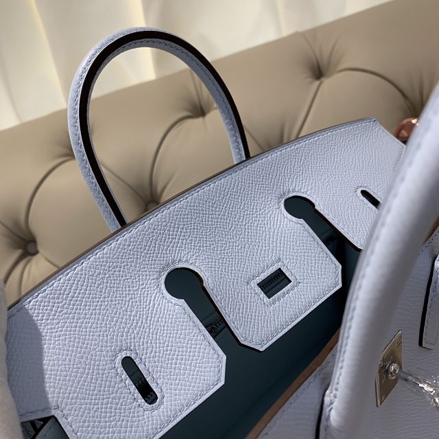 Hermes sellier original epsom leather birkin 35 bag H35-3 azur