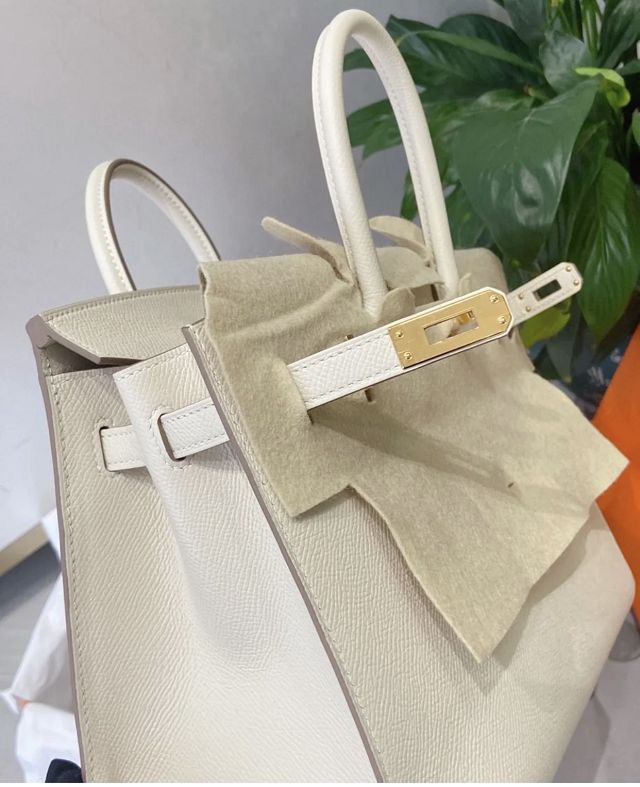 Hermes sellier original epsom leather birkin 35 bag H35-3 craie 