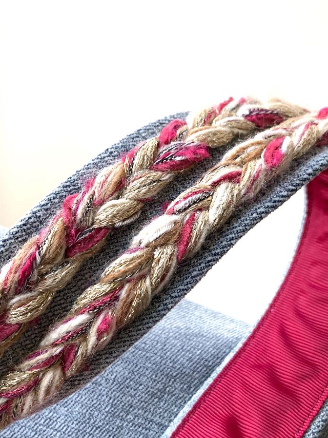 CC original denim large flap bag AS5472 blue