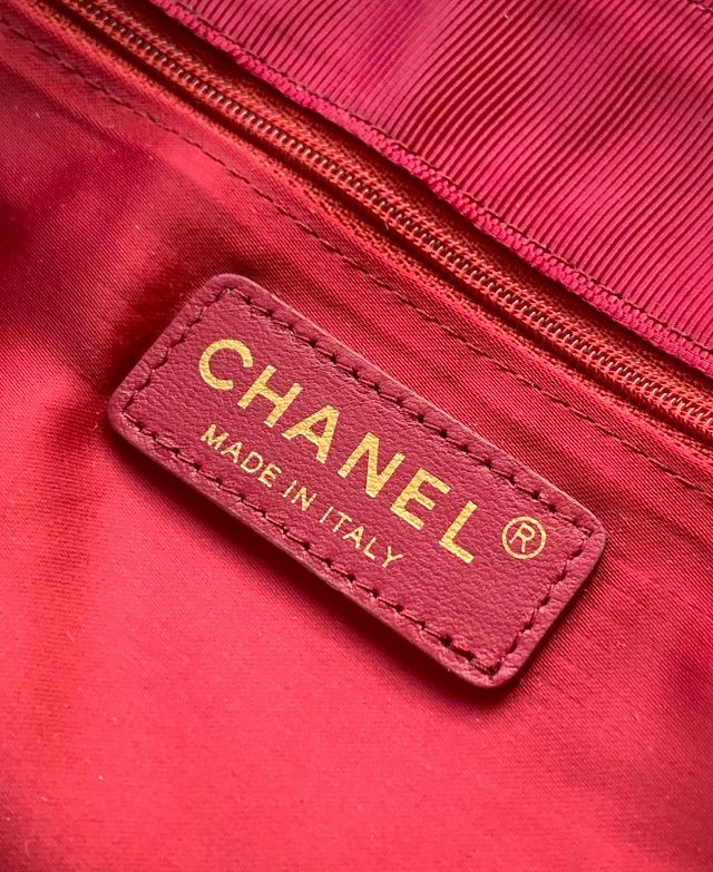 CC original denim large flap bag AS5472 blue