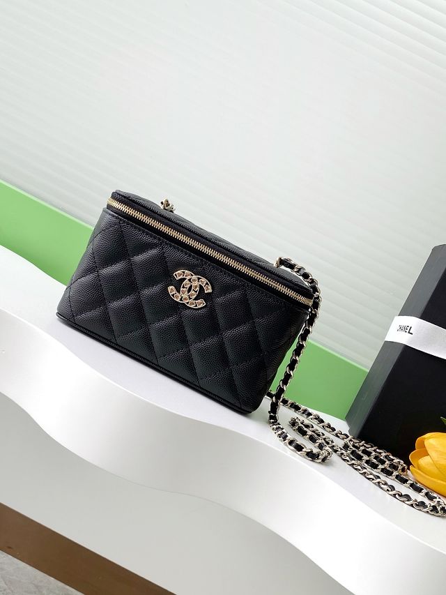 CC original grained calfskin small vanity with chain AP4530