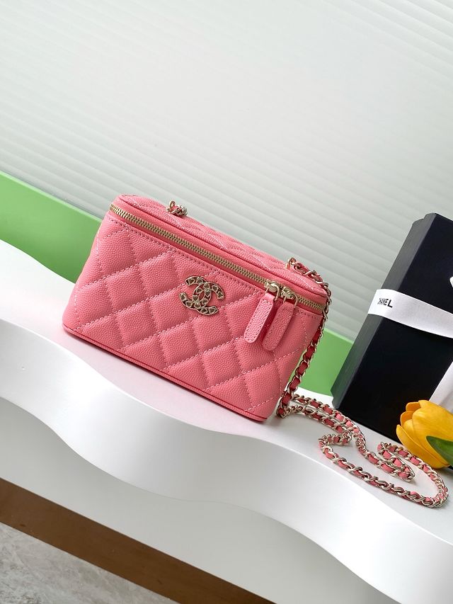 CC original grained calfskin small vanity with chain AP4530