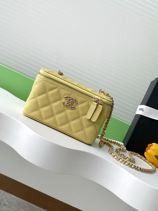 CC original grained calfskin small vanity with chain AP4530