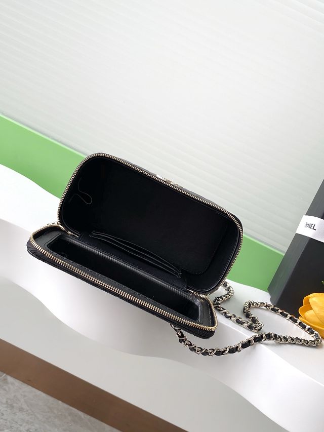 CC original grained calfskin small vanity with chain AP4530