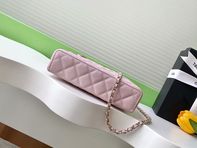 CC original grained calfskin vanity with chain AP4385 pink
