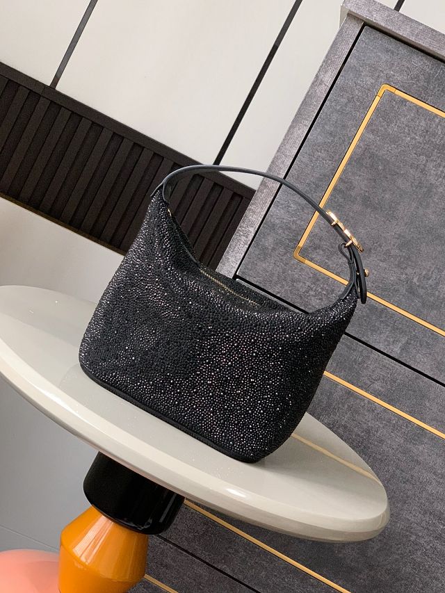 CC original lambskin mini hobo bag  AS5529 black