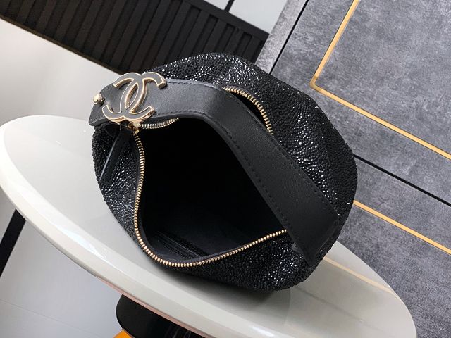 CC original lambskin mini hobo bag  AS5529 black