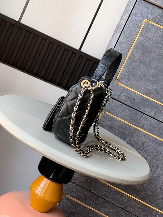 CC original mesh clutch with chain AP4515 black