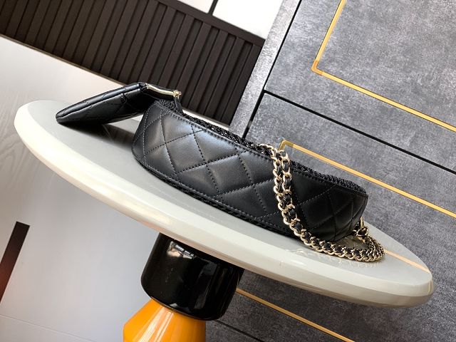 CC original mesh clutch with chain AP4515 black