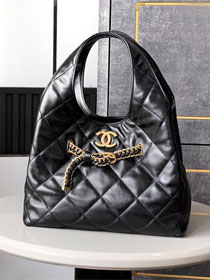 CC original lambskin hobo bag AS5411 black