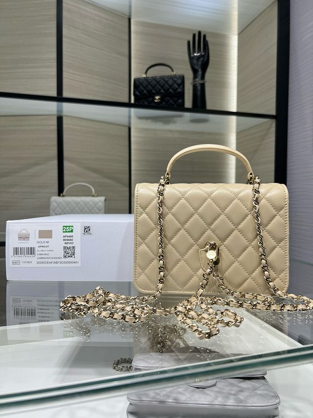 CC original lambskin mini backpack AP4450 apricot