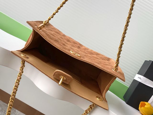 CC original suede shopping tote bag AS5303 brown