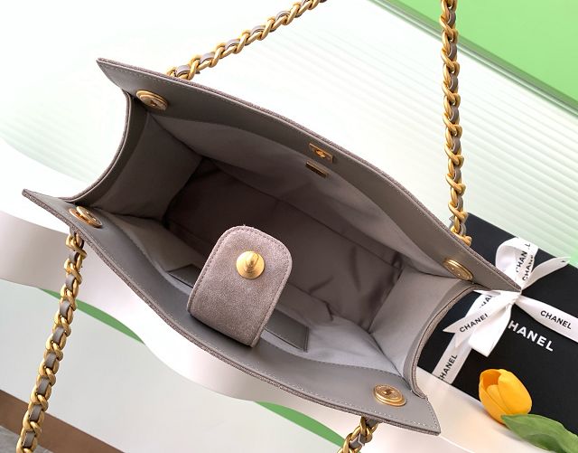 CC original suede shopping tote bag AS5303 grey