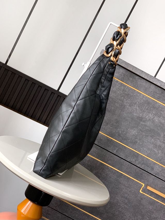 CC original calfskin large hobo bag AS54000 black