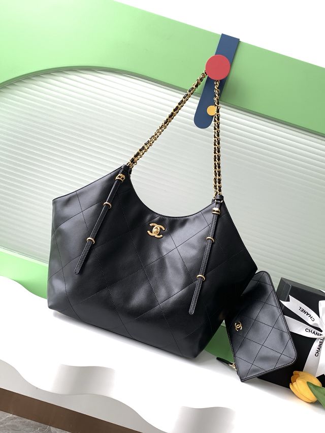 CC original calfskin large shopping bag AS5466 black
