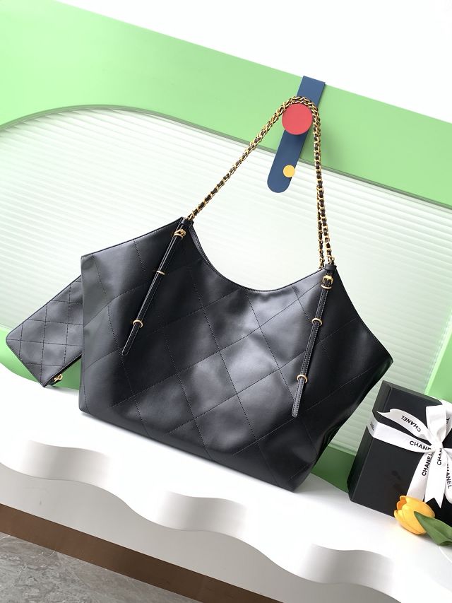 CC original calfskin maxi shopping bag AS5463 black