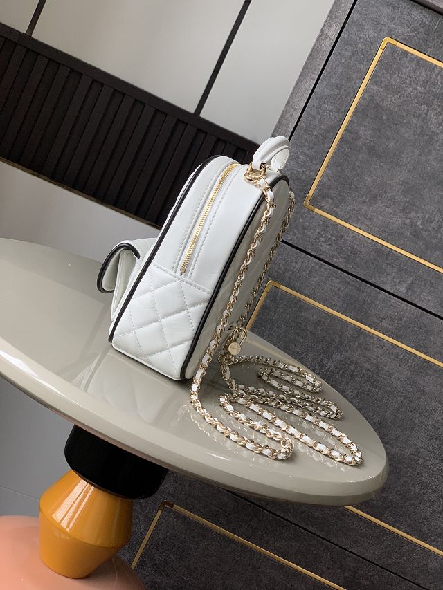 CC original lambskin mini backpack AP4514 white